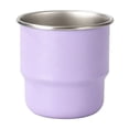 thumbnail image 3 of Yhmxh Stackable Stainless Steel Coffee Cup, 9.5 oz Portable Mini Metal Tumbler, Unlined Reusable Water Mug for Coffee Tea Beverage, Lightweight Outdoor Camping Office Drinking Cup 280ml, 3 of 5