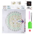 thumbnail image 3 of Wall Clock  Painting  Resin Rhinestone + Cloth Aesthetic Sense DIY  Clock Drawing  For DIY For  Painting Decoration DZ242, 3 of 8