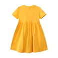 thumbnail image 2 of Bellafa Toddler Little Girls Casual Short Sleeve Cartoon Dresses Kids Cotton Summer Sundress Butterfly 2T, 2 of 6