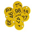 thumbnail image 4 of Étiquette Numérotée Portable 100x Numéro 1-100 pour Hôtel Entrepôt Dortoir Clés Rouge+blanc Mot, 4 of 5