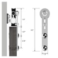 thumbnail image 2 of Système de Porte Coulissante en Acier Inoxydable Adapté pour Porte Simple, Kit de Quincaillerie pour Porte de Grange à Roulettes 4 Types, Facile à Installer, 2 of 7