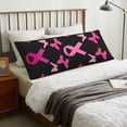 thumbnail image 4 of Fotbe Breast Cancer Funda para Almohada Corporal con Diseño, Funda de Microfibra Ultrasuave de 20x54 Pulgadas, Ropa de Cama Elegante, 4 of 7