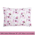 thumbnail image 4 of Minnie's Floral Garden 3 Piece Pink Cotton Toddler Sheet Set, 4 of 6