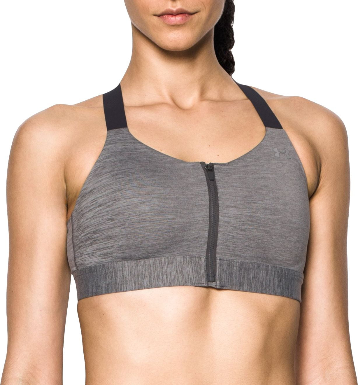 under armor front zip sports bra