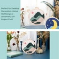 thumbnail image 4 of Abbracc 1 Set Punch Embrodiery Starter Kits Sunrise Pattern DIY Needlework Crafts 3, 4 of 7