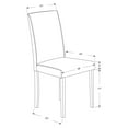 thumbnail image 3 of Monarch Specialties Dining Chair, Set Of 2, Side, Upholstered, Kitchen, Dining Room, PU, Wood Legs, 3 of 3