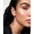 thumbnail image 4 of VEEDOFA Silver Plated Hoop Earrings for Women,Lightweight Hypoallergenic 925 Sterling Silver Post CZ Rhinestone Hoops, 4 of 7
