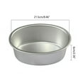 thumbnail image 5 of 2Pcs Oval Shape Cheesecakes Pans NonStick Cake Pans Aluminum Cake Molds Bread Loafs Pans Molds for Oven Bakings, 5 of 13