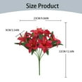 thumbnail image 3 of MOQIN Artificial Fake Flowers Plants 7 Head Silk Flower Arrangements Wedding Bouquets Decorations Plastic Floral Table Centerpieces for Home Kitchen Garden Party Decor, 3 of 9