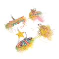 thumbnail image 1 of Juguetes Trituradores De Loros, Juguetes Para Masticar Trituradores De Pájaros Libres De Tóxicos, Alivio Del Aburrimiento Decorativo Colorido Con Gancho Para Jaula Para Mascotas, 1 of 7