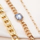thumbnail image 3 of Pulsera de Tres Capas Ganfancp Europea y Nueva Cadena Azul 1 Juego de Pulseras, 3 of 6
