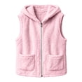 thumbnail image 3 of Winter Jacket Women Baeitkot Sleeveless Hooded Fleece Vest with Pockets for Winter Layering Daily Wear Pink S, 3 of 6