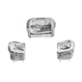 thumbnail image 1 of 3 uds 1/25 muebles doble sofá individual sil sillón-gris Zulema Sofá miniatura de casa de muñecas, 1 of 8