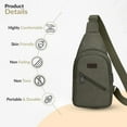 thumbnail image 5 of PRETXORVE Chest Bag Strap Bag Crossbody Backpack With USB Hole With Headphone Hole Strap Backpack Hiking Backpack Multipurpose Crossbody Chest Bag, 5 of 8