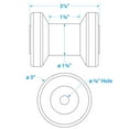 thumbnail image 5 of Seachoice Spool Roller, 4 In. X 5/8 In., TPR, Gold, 5 of 5
