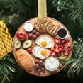 thumbnail image 3 of Breakfast Board Charcuterie Deviled Eggs Food Lovers Foodie Novelty Holiday Christmas Ornament Xmas Tree Gift (Flat Design Printed on Ceramic, NOT 3D), 3 of 3