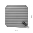 thumbnail image 6 of Naierhg Shower Drain Cover with Whale Tail Handle Soft Rubber Floor Drain Cover Shower Drain Stopper Mat Floor Drain Smell Stopper Clear, 6 of 7
