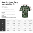 thumbnail image 6 of Lsque Green Snakeskin pattern Hawaiian Shirt for Men, Unisex Summer Beach Casual Short Sleeve Button Down Shirts-Large, 6 of 9