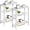 White, variant on Hanyu Narrow Side Table Set of 2 for Small Space, 2-Tier Small End Table with Shelf Holder, Slim Nightstand, Skinny Snack Couch Table in Living Room, Bedroom, Study, Kitchen and Balcony (White)