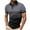 B Gray, variant on Mens Button Down Shirts Short Sleeve T Shirt Casual Stripe Color Blocking Sports Top Shirts
