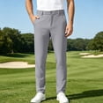 thumbnail image 2 of Akiihool Mens Work Pants Relaxed Men's Elastic Waist Pant Stretchy Pant Breathable Light Gray,36, 2 of 5