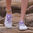 thumbnail image 5 of Barefoot Shoes Womens Men,Unisex Barefoot Water Shoes Breathable, Anti-Slip Hiking Footwear for Athletic Wide Toe Shoe Footwear for Hiking, Walking, Running, Yoga, and Water Sports(Purple/45), 5 of 6