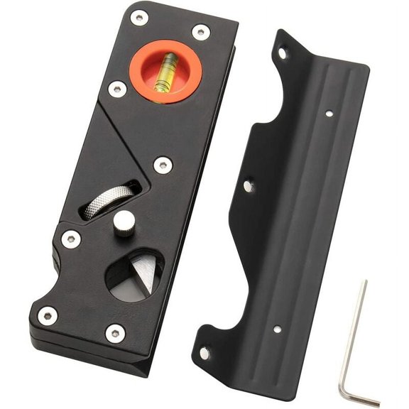 Chamfer Plane-Woodworking Edge Corner Flattening Tool with Auxiliary Locator,Hand Chamfering Planer Suitable for Quick Edge Trimming of Wood (1 Cutter Head, Black)