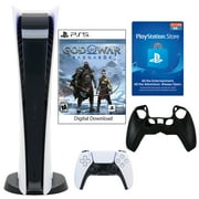 Sony PlayStation 5 Digital GOW: Ragnarok Console with $25 PNS Card and Silicone Sleeve