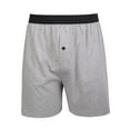 thumbnail image 3 of 247 Frenzy Men's Essentials Knocker PACK OF 3 Cotton Solid Single Button Fly Boxer Shorts , Size 3XL, 3 of 6