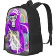 thumbnail image 2 of Gorilla Tag Backpacks Novelty Monkey Backpack Lightweight Durable Travel Laptop Backpack Casual Daypack for Gorilla Tag Game Lovers Gift, 2 of 8