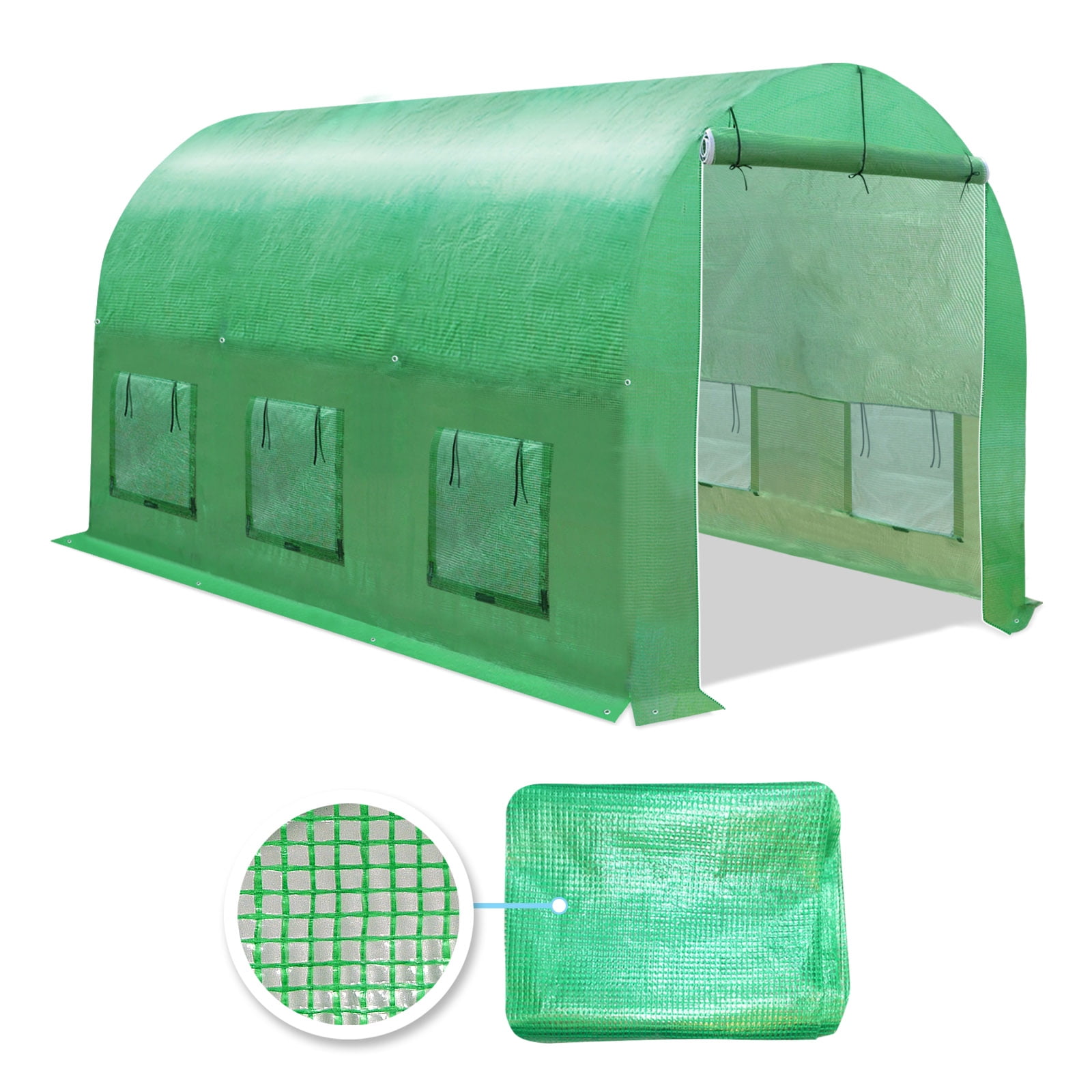 12x7x7' Replacement Cover for Larger Walk in Outdoor Yard Plant Gardening Greenhouse with Air