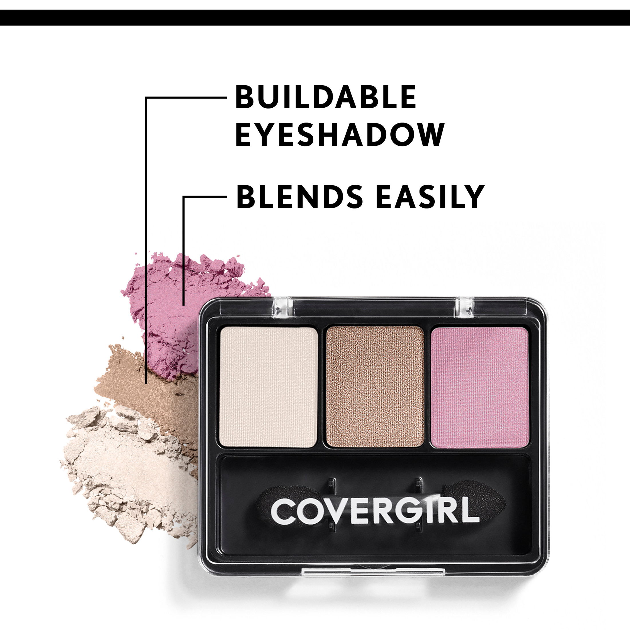 COVERGIRL Eye Enhancers 3-Kit Eyeshadow, 105 Cafe Au Lait, 0.14 oz - image 5 of 8