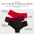 thumbnail image 4 of Ropa interior Victoria's Secret Lace Cheeky para mujer, color negro (S), 4 of 6