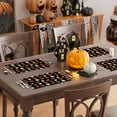 thumbnail image 4 of Black Spooky Ghost Pumpkin Halloween Placemats Set of 4 Table Mats for Party Home Kitchen Dining Table Decorations 12x18 Inch, 4 of 5