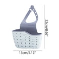 thumbnail image 2 of PVCS Kitchen Utensils Double-layer Sink Draining Basket Sponge Pool Storage Supplies Hanging Basket Draining Rack Clearance, 2 of 6