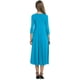 thumbnail image 1 of Vestido de mujer Jumpingount Cuello Media manga Traje de columpio grande Color Cielo azul L, 1 of 6