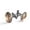 Color 6, variant on Men's Classic Stainless Steel, Camouflage Butterflies Pattern Cufflinks Business Wedding Shirts, Black