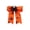 Orange, variant on Hair Bows for Halloween Skulls & Spider - Black