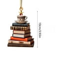 thumbnail image 2 of Taicans ‌Stacked Book Christmas Tree Ornaments Set - Unique Vintage Xmas Decorations for Holiday Tree (2025),Perfect Gift for Book Lovers & Family - Handmade Holiday Decor, 2 of 4