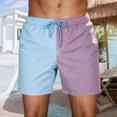 thumbnail image 2 of XFeng Men's 2 in 1 Swim Trunks, Print Board Shorts with Compression Liner, Quick Dry Beach Swim Shorts with Pockets, 2 of 9