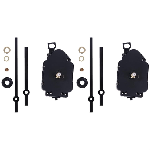 2 Juegos de Kit de Movimiento de Reloj DIY Movimiento Oscilante con Manecillas Piezas de Repuesto de Reparación de Reloj de Cuarzo C