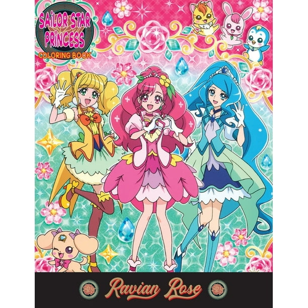 Sailor Star Princess Coloring Book : Cute Princess Idol Super Hero Girls, Kawaii Fantasy Anime Manga Style Fun for All Ages Vol2 (Paperback)