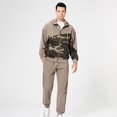 thumbnail image 2 of Otoño e invierno, nueva sudadera informal suelta de Color a juego para hombre, traje deportivo Pompotops  oipoqjl29059, 2 of 9