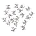 thumbnail image 4 of 10 Unids Forma Animal Charm Colgante De Unisex Joyería De Moda Fabricación De Accesorios Colgante Caballo Salvador Dali Encantos de plata antiguos, 4 of 10