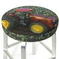 thumbnail image 3 of Rateoe farm tractor Pattern Round Bar Stool Seat Covers,Washable Stool Cushion Slipcover Elastic Bar Chair Covers for 12-14 Inch Chair-14 inch, 3 of 7