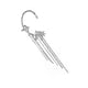 thumbnail image 3 of Dangle Cuff Earrings Silver Color 14.3x3.8cm Sweet And Fashionable Earrings Accessories 1Set, 3 of 3