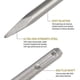 thumbnail image 3 of SDS Chisels, Set 3 (22-25CM Chisel, Narrow Chisel, Pointer) for Light Drills and Impact Hammers Standard Work in Concrete/Building Block, 3 of 5