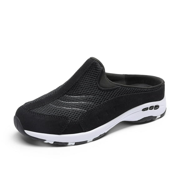 Women's Mules Sneakers – Slip-On Walking Shoes for Casual Comfort