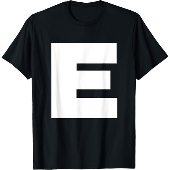 Playful Comfort Tee - Letter E Capital Alphabet E Monogram Initial Name Birthday T-Shirt