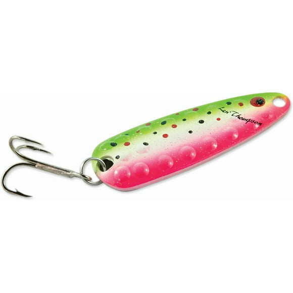 Len Thompson 11 CC Dimpled Series Spoon, 2", 1/2 oz, Candy Cane (143173), Rust-resistant, solid brass spoon